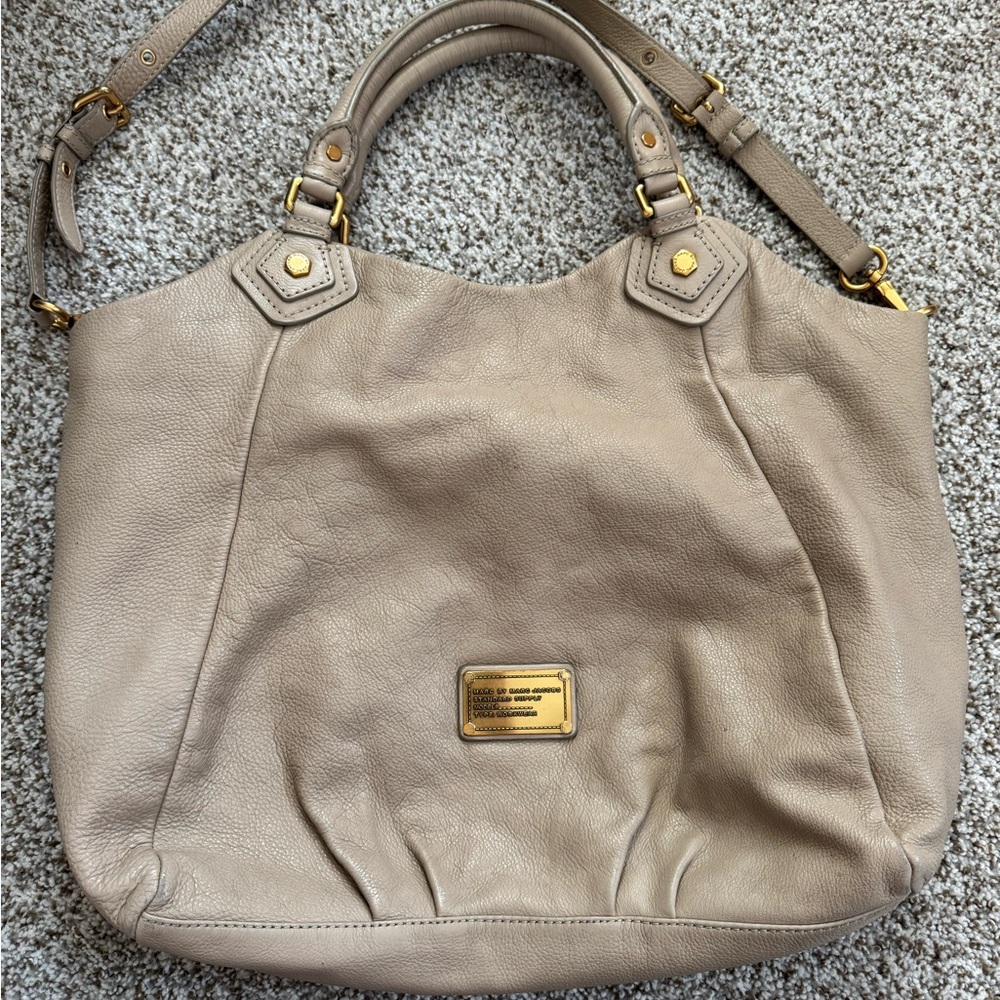 Marc Jacobs Tan Leather Tote Bag